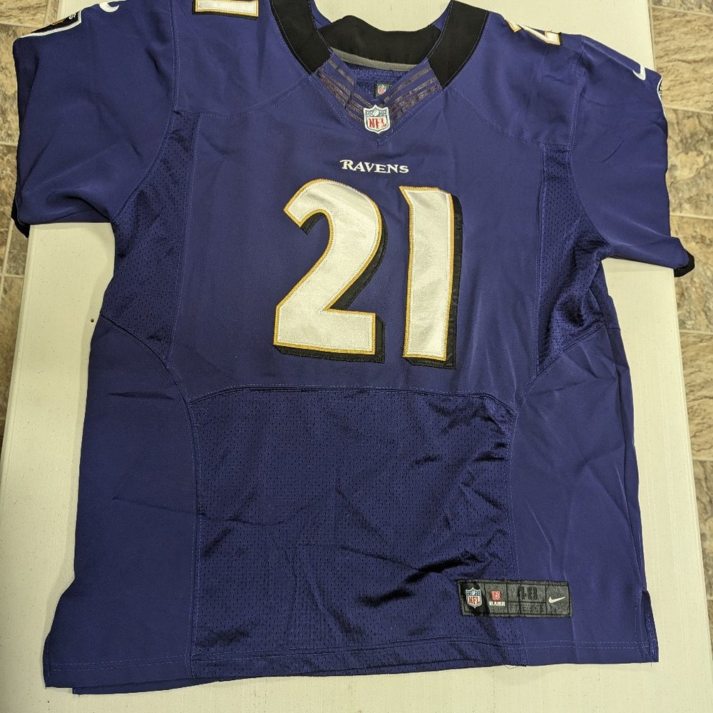 Lardarius Webb #21 Baltimore Ravens Nike On Field Jersey Size 48 Purple